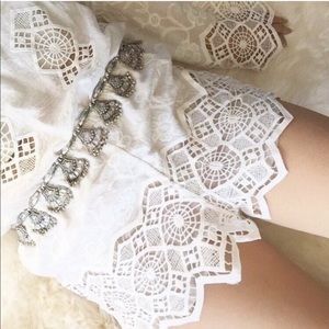 Indian Banjara Silver Boho Festival Chain Belt